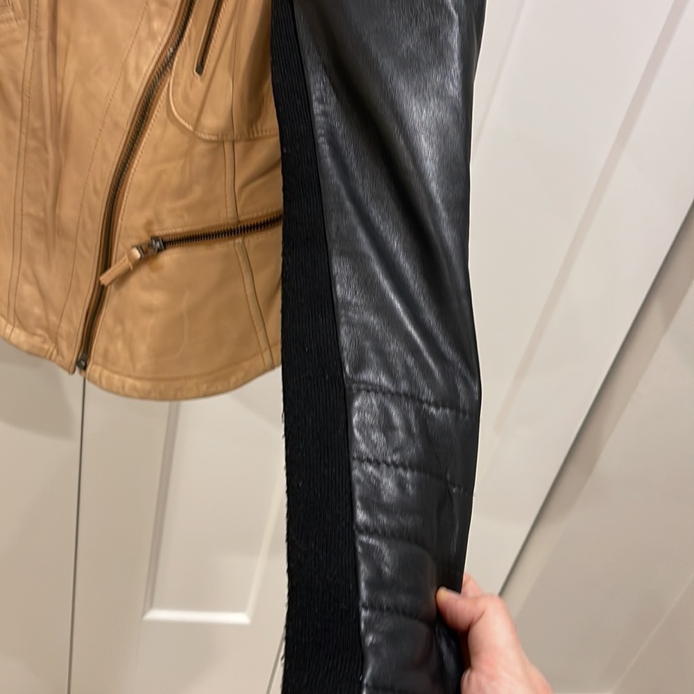 Zara Basic Leather Jacket - image 3